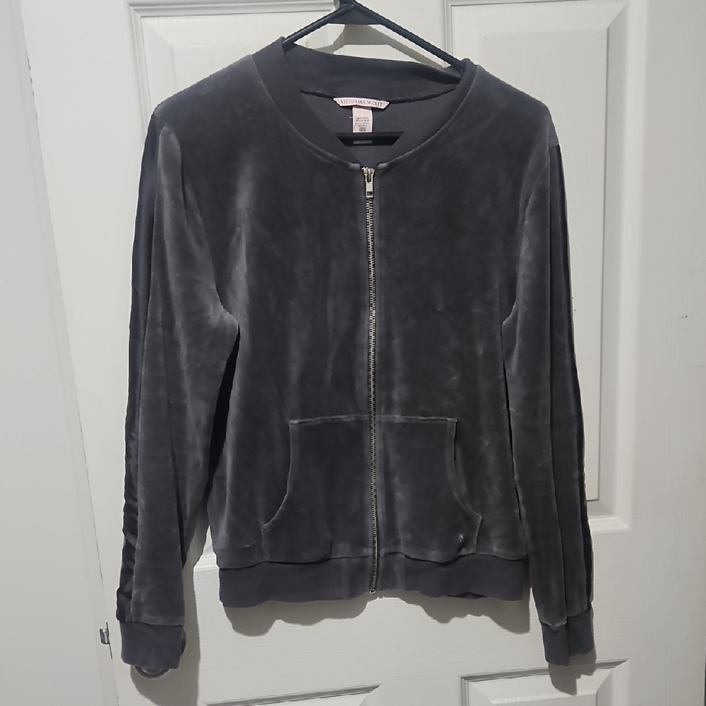 Victoria's Secret Charcoal Bomber Jacket Size Small
